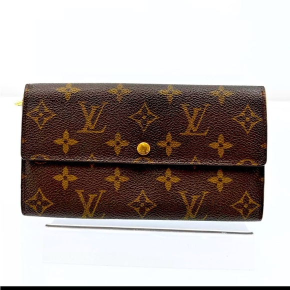 Louis Vuitton Monogram Browns Portefeuille Sarah Long Wallet LV​​​